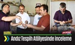 Kaymakam Erdinç Dolu, Andız Tespihi Atölyesini Ziyaret Etti
