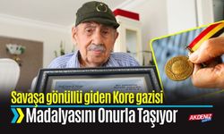 Savaşa Gönüllü Giden Kore Gazisi Madalyasını Onurla Taşıyor