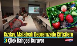 Kızılay, Malatyalı Depremzede Çiftçilere Çilek Bahçesi Kuruyor