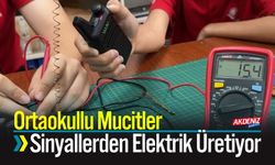 Ortaokullu Mucitler Sinyallerden Elektrik Üretiyor
