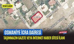 TAŞINMAZIN GAZETE VEYA İNTERNET HABER SİTESİ İLANI