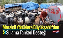 Mersinli Yörüklere Büyükşehir'den Sulama Tankeri Desteği