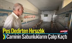 Pes Dedirten Hırsızlık: Caminin Sabunluklarını Çalıp Karıştı
