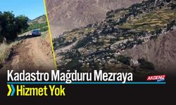 Kadastro Mağduru Mezraya Hizmet Yok