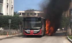Samsun'da Seyir Halindeki Belediye Otobüsü Alevlere Teslim Oldu
