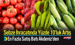 Sebze İhracatında Yüzde 10’luk Artış: En Fazla Satış Batı Akdeniz’den