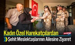 Kadın Özel Harekatçılardan Şehit Meslektaşlarının Ailesine Ziyaret