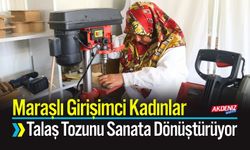 Kahramanmaraşlı Girişimci Saçmalı, Talaş Tozunu Sanata Dönüştürdü
