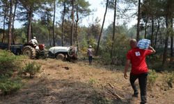 Türk Kızılay’dan Yangınla Mücadele Ekiplerine Sahada Gıda ve Su Desteği