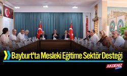 Bayburt'ta Mesleki Eğitime Sektör Desteği