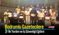 Bodrumlu Gazetecilere İlk Yardım ve İş Güvenliği Eğitimi
