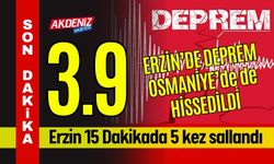 Hatay Erzin’de 15 Dakikada 5 Deprem