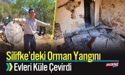 Silifke’deki Orman Yangını Evleri Küle Çevirdi