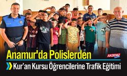 Anamur'da Polislerden Kur’an Kursu Öğrencilerine Trafik Eğitimi