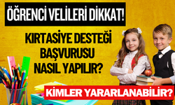 Öğrenci Velileri Dikkat! Kırtasiye desteği başvurusu nasıl yapılır?