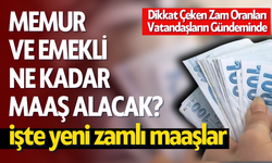 Memur ve emekli ne kadar maaş alacak? 2026-2027 yılları maaşları
