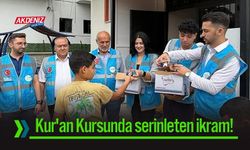 Osmaniye'de Kur'an Kursu Dondurma İkramı