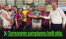Duziçi'nde Halı Saha Turnuvası Tamamlandı