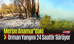 Mersin Anamur’daki Orman Yangını 24 Saattir Sürüyor