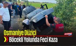 Osmaniye Düziçi Böcekli Yolunda Feci Kaza