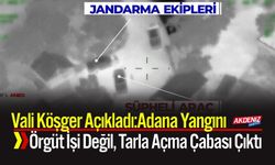 Vali Köşger Açıkladı:Adana Yangını örgüt işi Değil, Tarla Açma Çabası Çıktı