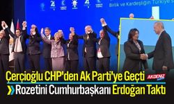 Çerçioğlu CHP'den Ak Parti'ye Geçti  Rozetini Erdoğan Taktı