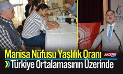 Manisa Nüfusu Yaşlılık Oranı Türkiye Ortalamasının Üzerinde