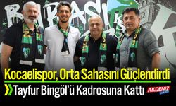Kocaelispor, Tayfur Bingöl’ü Kadrosuna Kattı
