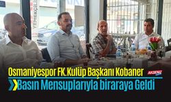 Osmaniyespor FK. Başkanı Kobaner, Basınla Buluştu