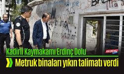 Osmaniye'de Metruk Binalar Yıkılıyor