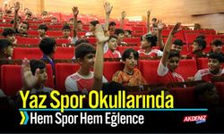 Yaz Spor Okullarında Hem Spor Hem Eğlence