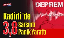 Osmaniye'de 3.8 Şiddetinde Deprem