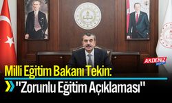Bakan Tekin: "12 Yıllık Zorunlu Eğitim Tartışmaya Açık"