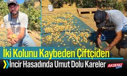İki Kolunu Kaybeden Çiftçiden Hasattan Umut Dolu Kareler