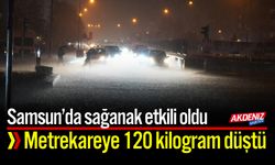Samsun’da kuvvetli yağış: Metrekareye 120 kilogram düştü