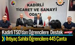 Osmaniye'de Öğrencilere 445 Okul Çantası Desteği