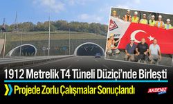 Osmaniye'de 1912 Metrelik T4 Tüneli İki Uçtan Birleşti