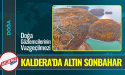 Nemrut Kalderası Sonbaharda 'Altın Sarısı'na Büründü