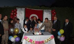 Şehit çocuklarına doğum günü sürprizi