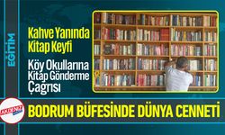 Bodrum'da, Büfesinde 800 Kitaplık Kütüphane Kurdu