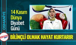 Osmaniye'de Diyetisyen Erkuş, Diyabet uyarısında bulundu