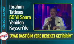 İbrahim Tatlıses 50 Yıl Sonra Kayseri Sahnesinde Büyüledi