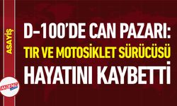 D-100’de Can Pazarı: Tır ve Motosiklet Çarpıştı, 2 Ölü