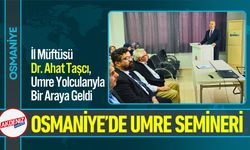 Osmaniye Müftüsü Dr. Ahat Taşcı, Umre Yolcularıyla Bir Arada