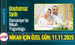 Osmaniye’de 10 Çift “11.11.2025”te Evet Dedi