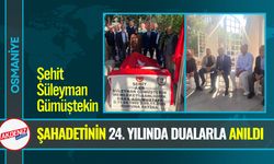 Osmaniyeli Şehit Gümüştekin, 24.Yılında Dualarla Anıldı