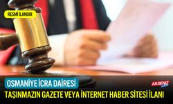 TAŞINMAZIN GAZETE VEYA İNTERNET HABER SİTESİ İLANI