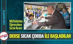 Osmaniye Müftülüğünden Öğrencilere Sıcak İkram!