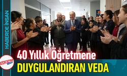 40 Yıllık Öğretmene Duygulandıran Veda!