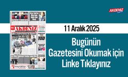 Akdeniz Gazetesi 12 Aralık’ta Hangi Haberlere Yer Verdi?